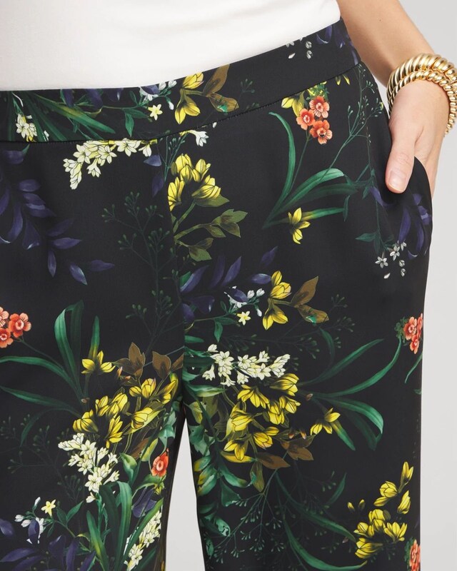 Floral Wide Leg Soft Pants - image 4
